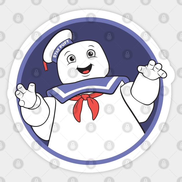 Stay Puft Marshmellow Man Sticker by tvshirts